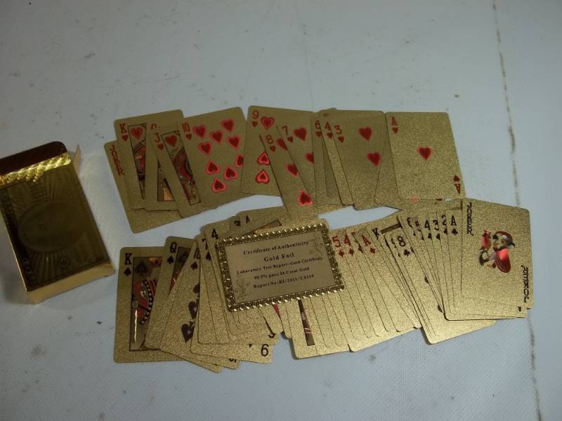 Gold Foil Playing Cards