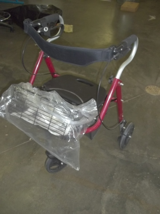 3 Wheeled Walker with Seat and Basket