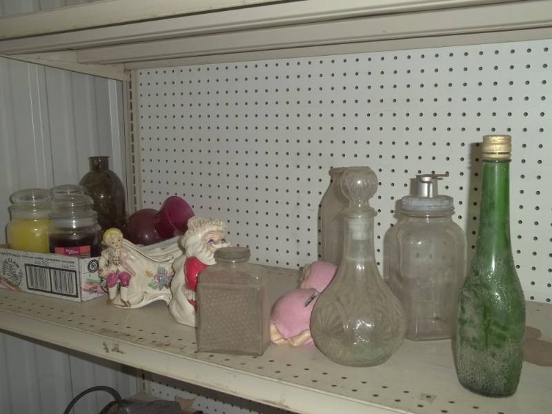 Vintage Glass Bottles and Dcor