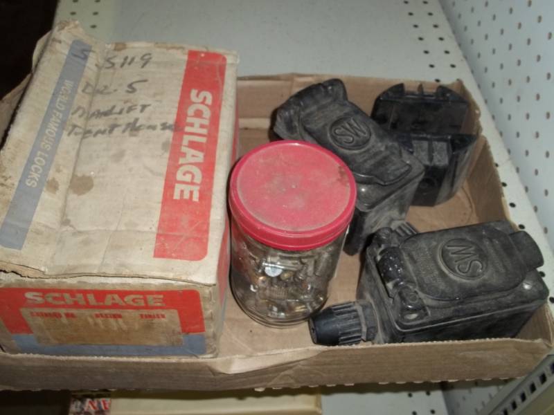 Assorted Hardware and electrical supplies
