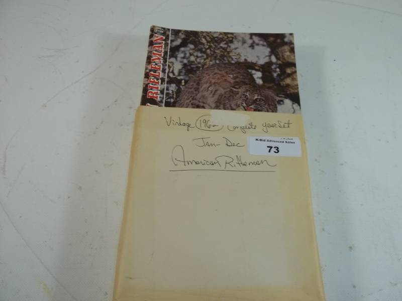 Vintage American Rifleman 1962 Complete Year