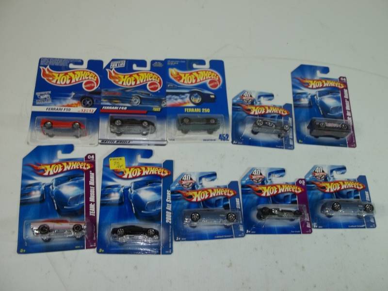 10 Hot wheels Cars