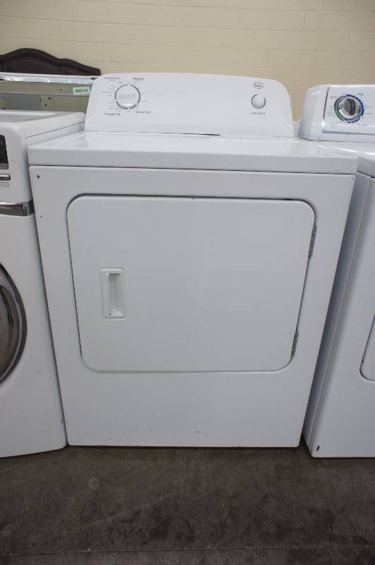 lot 60 image: PREVIOUSLY OWNED -    Scratch and Dent - ROPER - Model # (RED4640YQ1) - 29 Electric Dryer - WHITE COLOR    Tested Works - MSRP $ 799.99