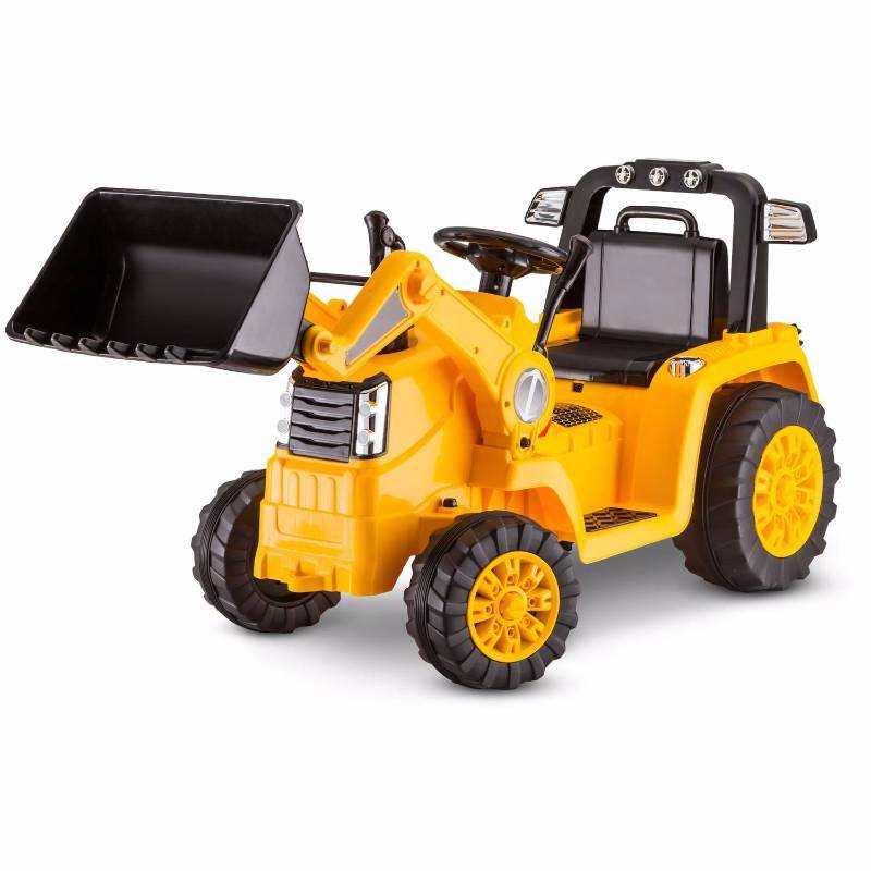 lot 65 image: BRAND NEW - FULLY ASSEMBLED -    Kidtrax CAT BulldozerTractor 6V Battery Powered Ride-On, Yellow COLOR    COMES WITH CHARGER AND BATTERY FULLY ASSEMBLED