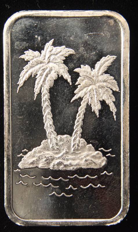 1 TROY OZ. .999 FINE SILVER BAR PARADISE MINT