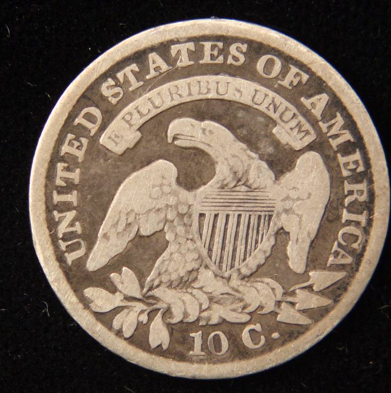 1836 US BUST SILVER DIME VERY GOOD