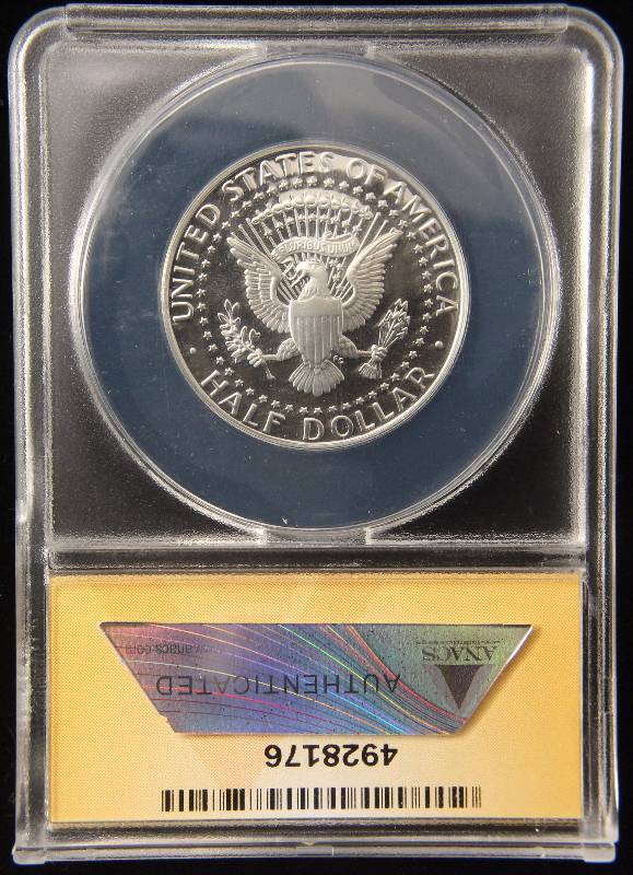 2001-S PROOF KENNEDY SILVER HALF DOLLAR PF69 DCAM ANACS