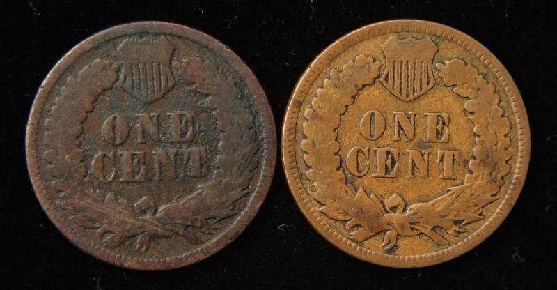 1879 & 1898 INDIAN HEAD CENTS