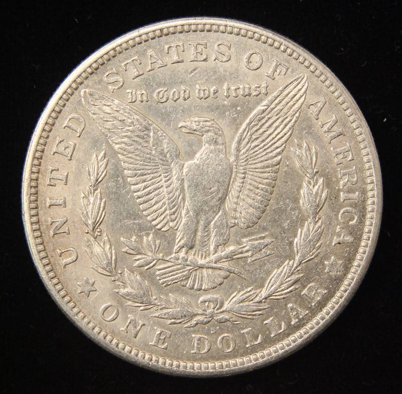 1921-S MORGAN SILVER DOLLAR AU CLEANED