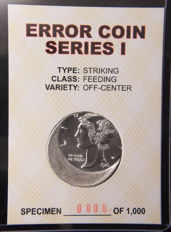 12 TROY OZ. .999 FINE SILVER ERROR SPECIMEN LOW # 6 OF 1,000