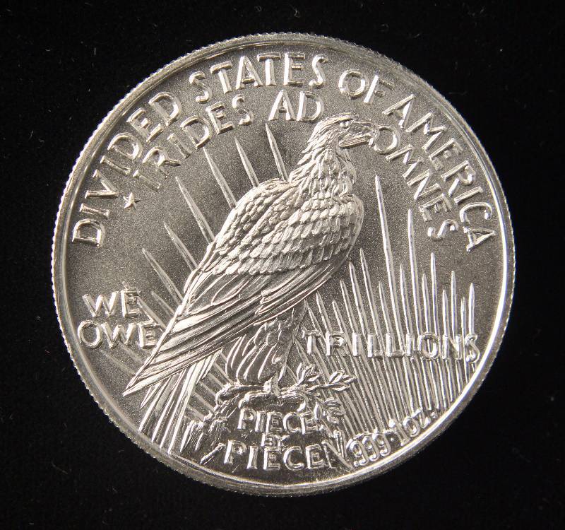 1 TROY OZ. .999 FINE SILVER 2016 DIVIDED STATES OF AMERICA