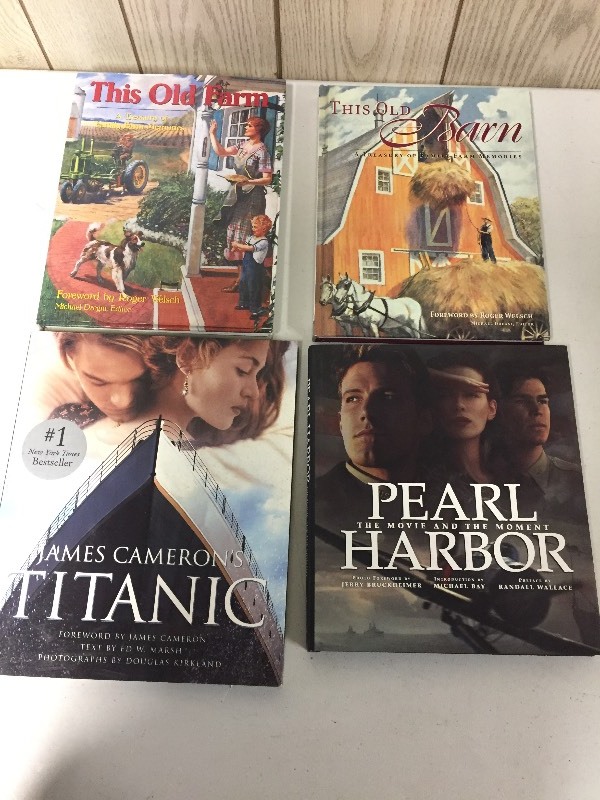 lot 81 image: Books - Pearl Harbor, This Old Farm, Titanic