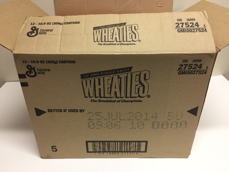 lot 87 image: Wheaties Adrian Peterson 2012 MVP - 1 case