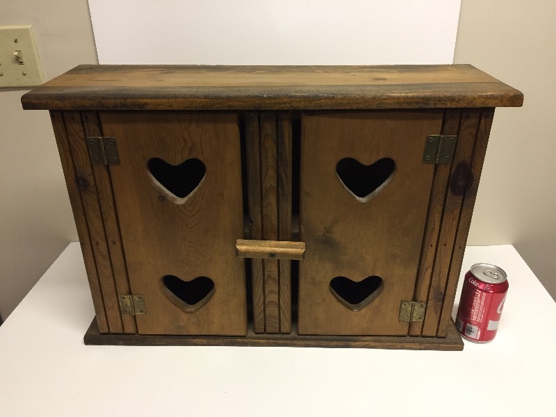 lot 99 image: Wood Cabinet - 2 Door with Shelf