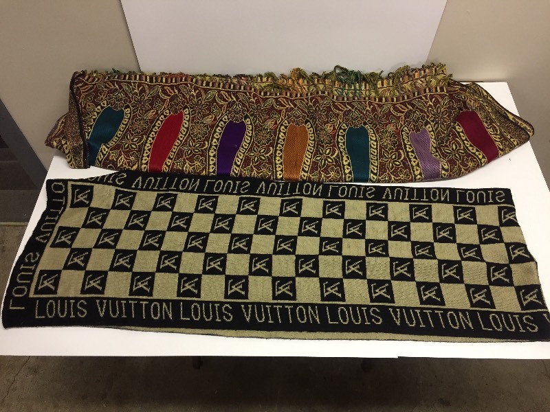 lot 122 image: 2 Scarves - Louis Vuitton & Pashmina
