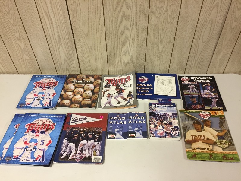 lot 89 image: Twins Yearbooks, Atlas, Calendar