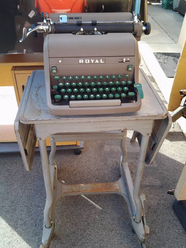 Vintage Royal Typewriter & Stand