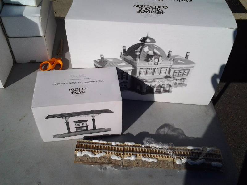 2-Dept 45 Heritage Village Collection-Dickens Village Series, Other RR Track
