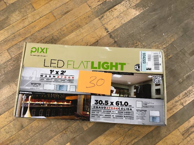 lot 30 image: 1 ft. x 2 ft. Edge-Lit LED Flat Light Luminarie never used in box