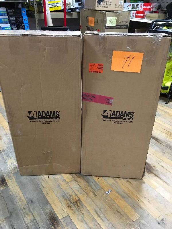 lot 71 image: Adams Manufacturing Quik-Fold Sage Patio Chair total of 2