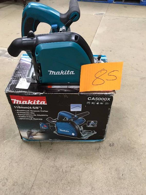 lot 85 image: Makita USA - 4-58 In. Aluminum Groove Cutter never used in box MSRP $750
