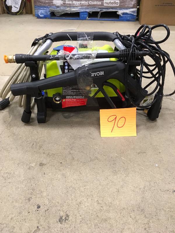 lot 90 image: Ryobi 1,600-psi 1.2-gpm Electric Pressure Washer Ry141600 used in good condtion