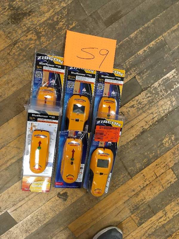 lot 59 image: Zircon Corporation StudSensor HD35 Stud Finder  never used total of 6 units