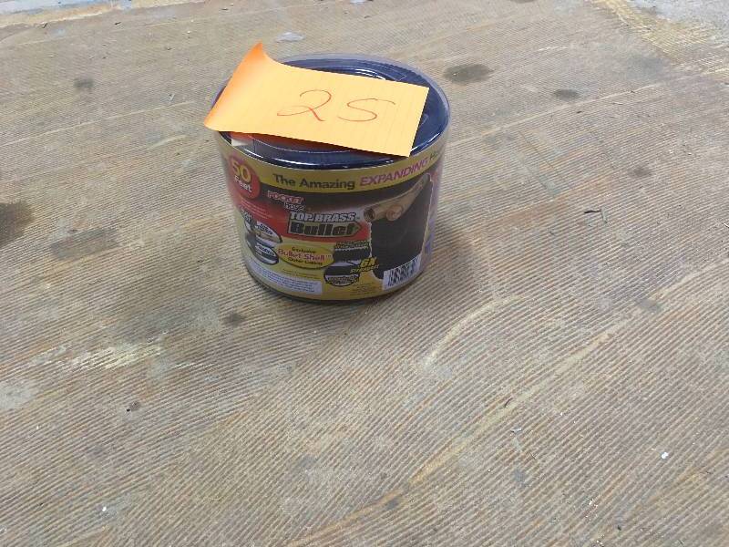 lot 25 image: As Seen On Tv Top Brass Bullet 50 Expanding Hose Black never used in box