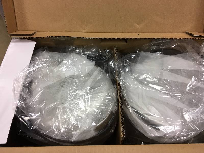 lot 121 image: sensible eco living 2pack stainless steel trash cans 2.1 gal used in working condition