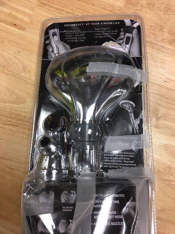 lot 139 image: Waterpik  Easy select with eco switch 8-spray hand shower in chrome in working condition