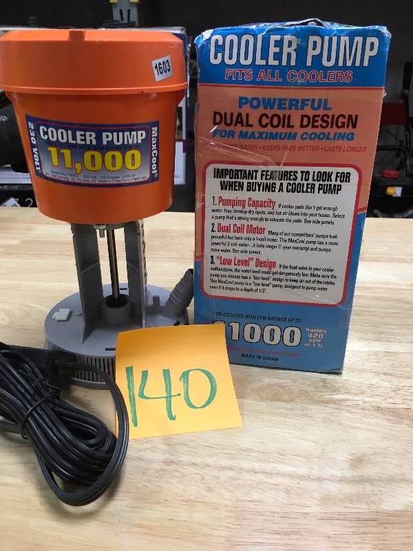 lot 140 image: MC11000-2 Maxcool ecaportative cooler pump