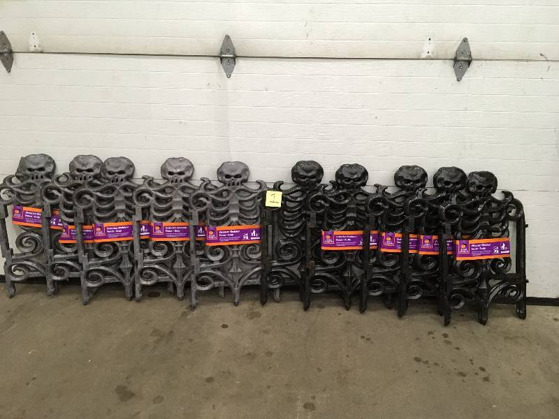 lot 1 image: Lot of 10 30 in. Victorian Skeleton FenceRust