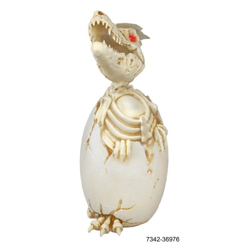 lot 21 image: 36 in. Animated Hatching T-Rex Egg