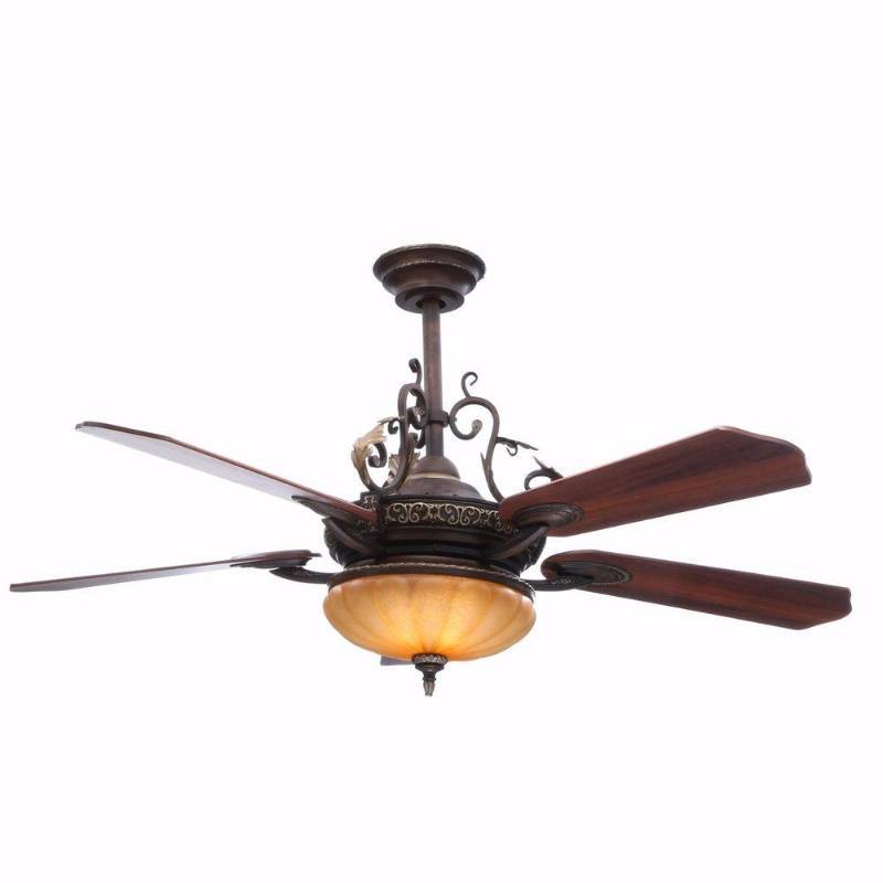 Hampton Bay Chateau De Ville 52 In Indoor Walnut Ceiling Fan With Light Kit And Remote Control Never Used Kx Real Deals Hastings Auction Tools And Housewares K Bid