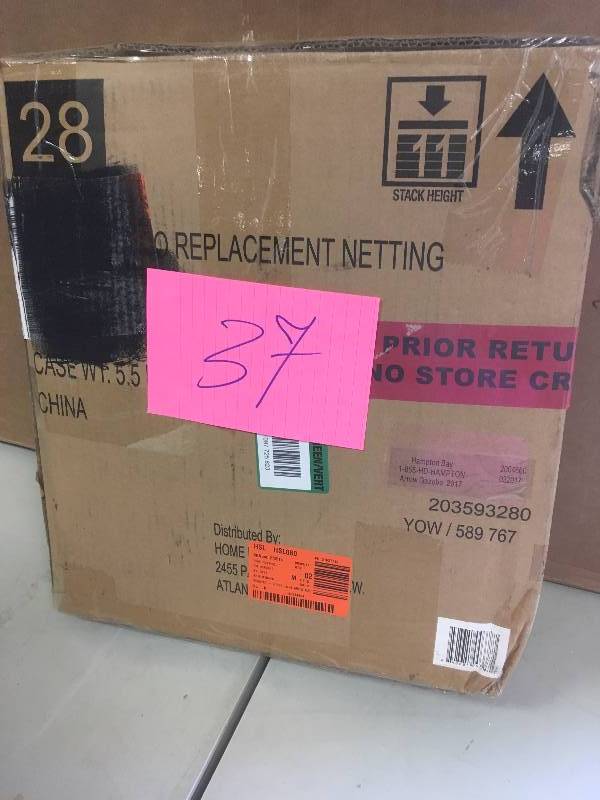 lot 37 image: Hampton Bay Gazebos Replacement Netting for 10 ft. x 10