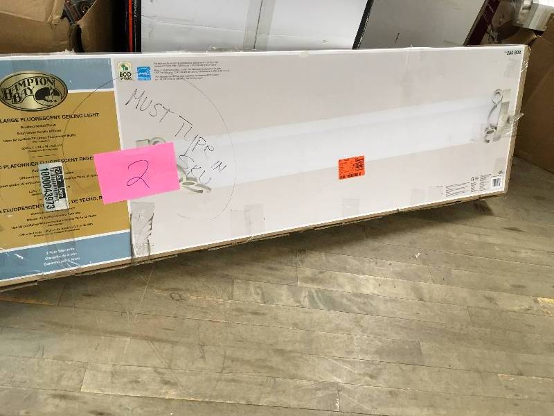 lot 2 image: Large Fluorescent Ceiling Light