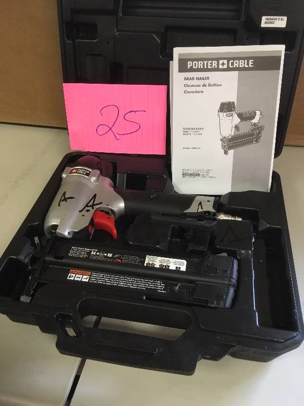 lot 25 image: Porter Cable Brad Nailer