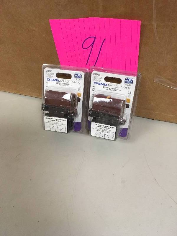 lot 91 image: Lot of 2 DREMEL MM730 Contour Sanding Accessory sets