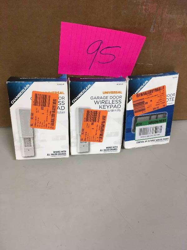 lot 95 image: Lot of 2 Garage door openers