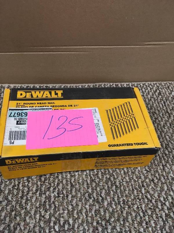 lot 135 image: Dewalt Collated Framing Nails