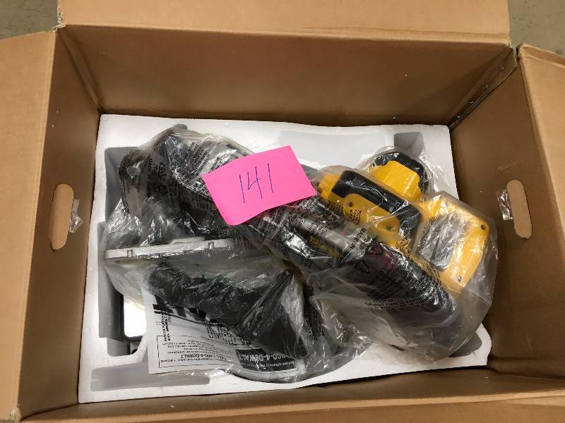 lot 141 image: Dewalt 15 Amp 12 in. Heavy-Duty Single-Bevel Compound Miter Saw in like new condition