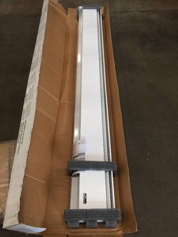 lot 6 image: Cadet SoftHeat 83 in. 1,500-Watt 240-Volt Hydronic Electric Baseboard Heater Left Hand Wire White open box never used
