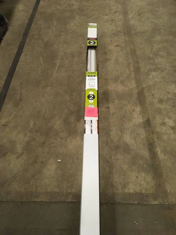 lot 49 image: Delta 48 in. to 60 in. Sliding Shower Door Track Assembly Kit in Chrome