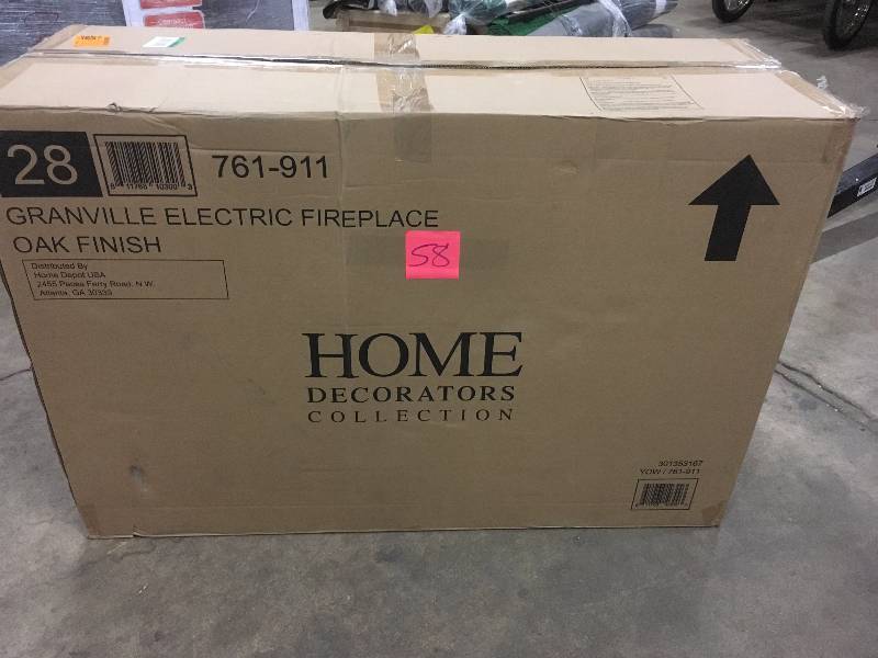 lot 58 image: Home Decorators Granville Electric Fireplace