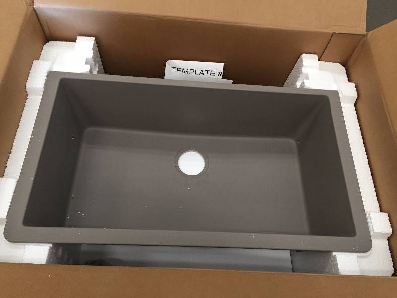 lot 90 image: Winslow 33 in W Bath Vanity in antique white has been previously installed in mint condition