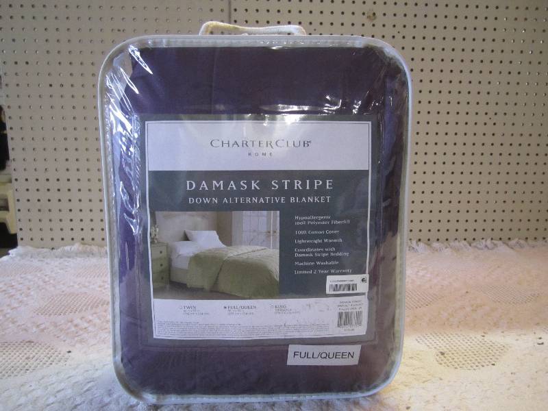 lot 108 image: Charter Club Damask Stripe Down Alt...
