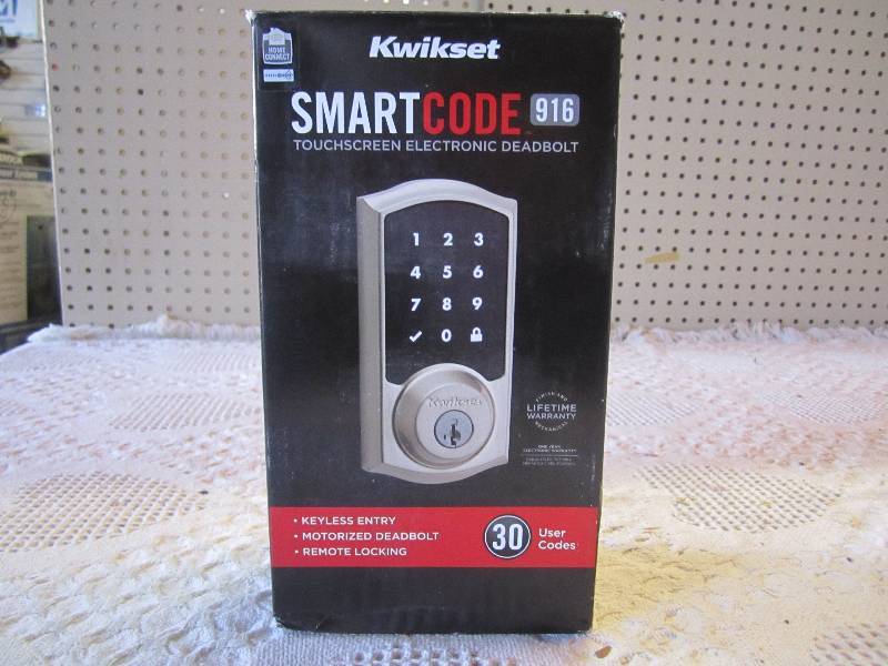 lot 162 image: Kwikset Smart Code Touchscreen Elec...