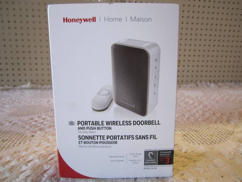 lot 163 image: Honeywell Portable Wireless Doorbel...