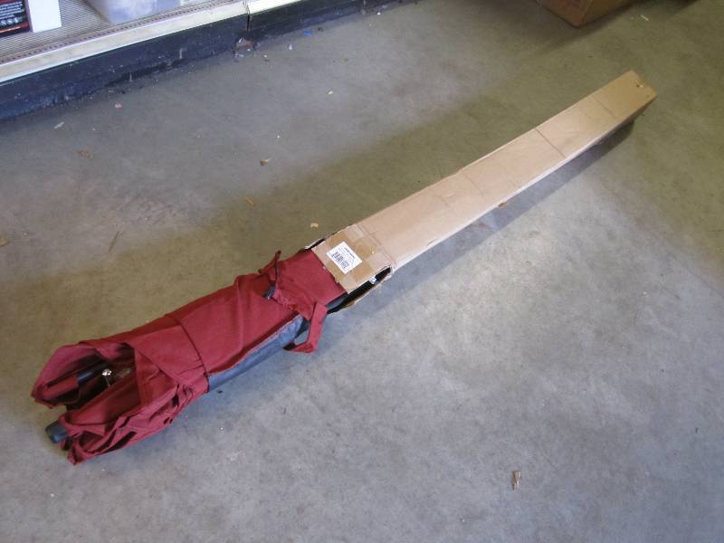 lot 176 image: 9 ft Alum Umbrella with Tilt Chili ...