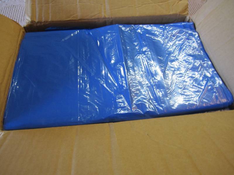 lot 182 image: Case of 250 Blue Recycling Trash Ca...